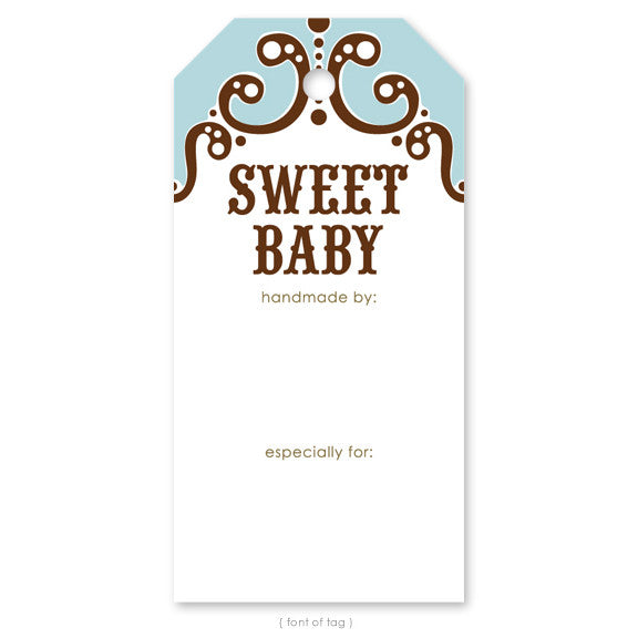 Sweet Baby Blue, Gift Tag