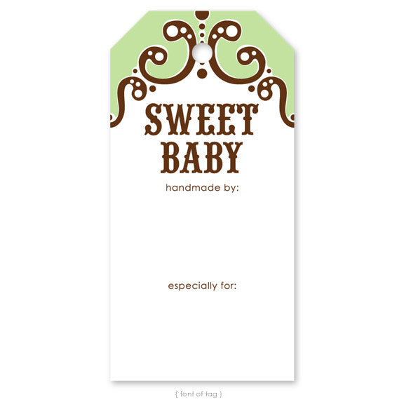 Sweet Baby Green, Gift Tag