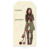 "Winter Knitter", Gift Tag