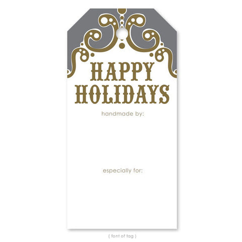 Happy Holidays, Gift Tag