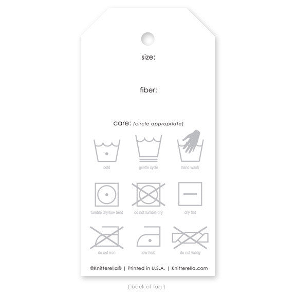 "Knit It. Purl It. Love It.", Gift Tag
