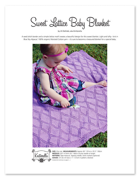 Sweet Lattice Baby Blanket